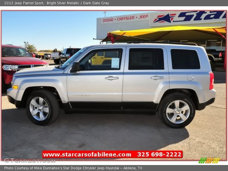 Bright Silver Metallic / Dark Slate Gray 2013 Jeep Patriot Sport