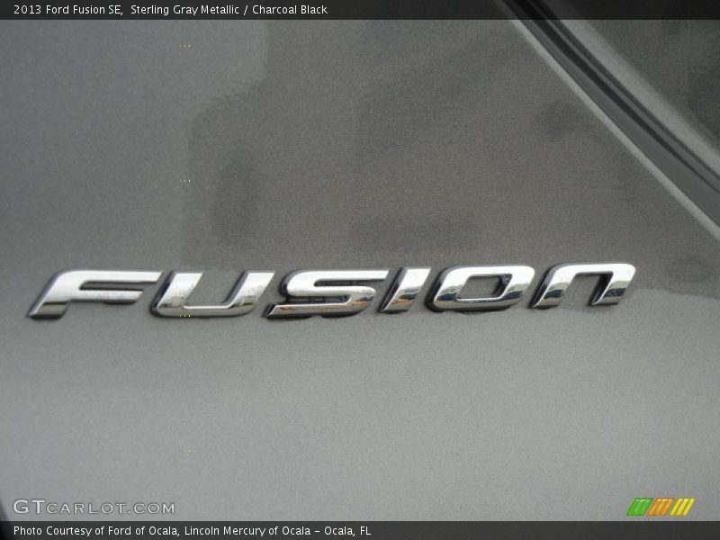 Sterling Gray Metallic / Charcoal Black 2013 Ford Fusion SE