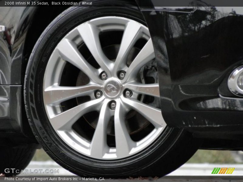 Black Obsidian / Wheat 2008 Infiniti M 35 Sedan