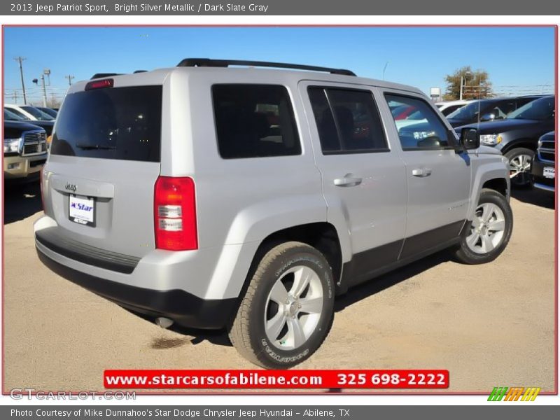 Bright Silver Metallic / Dark Slate Gray 2013 Jeep Patriot Sport