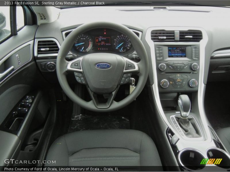 Sterling Gray Metallic / Charcoal Black 2013 Ford Fusion SE