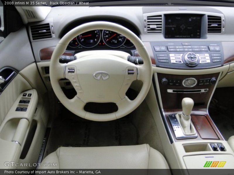 Black Obsidian / Wheat 2008 Infiniti M 35 Sedan