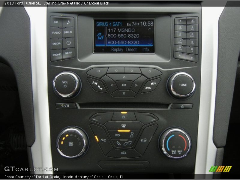 Sterling Gray Metallic / Charcoal Black 2013 Ford Fusion SE