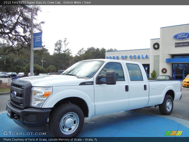 Oxford White / Steel 2013 Ford F250 Super Duty XL Crew Cab