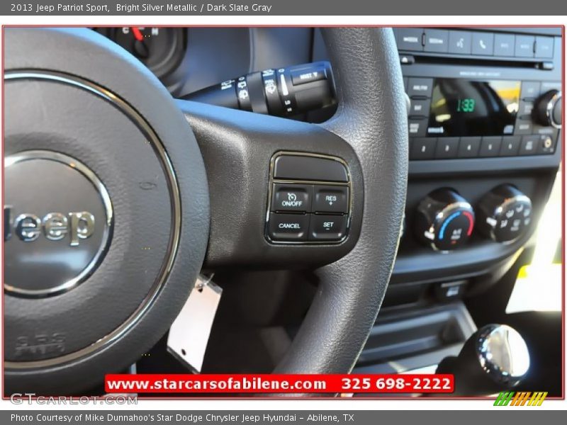 Bright Silver Metallic / Dark Slate Gray 2013 Jeep Patriot Sport