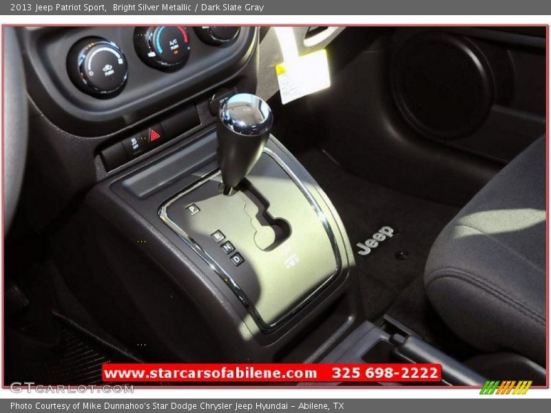 Bright Silver Metallic / Dark Slate Gray 2013 Jeep Patriot Sport