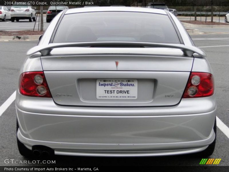 Quicksilver Metallic / Black 2004 Pontiac GTO Coupe