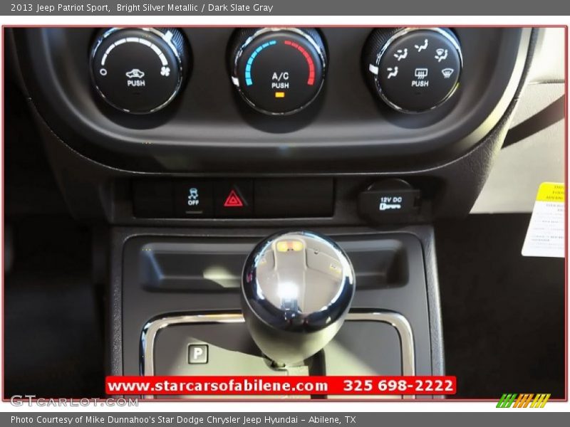 Bright Silver Metallic / Dark Slate Gray 2013 Jeep Patriot Sport