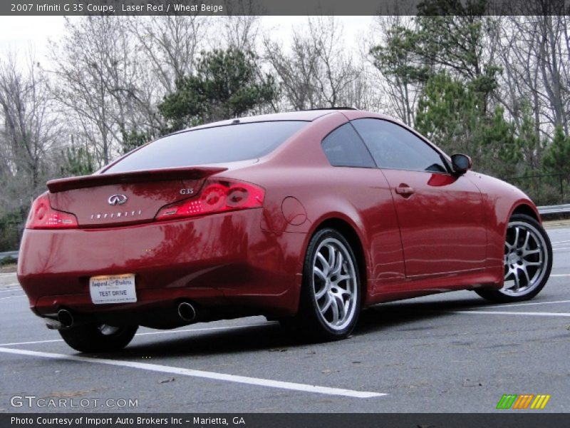 Laser Red / Wheat Beige 2007 Infiniti G 35 Coupe