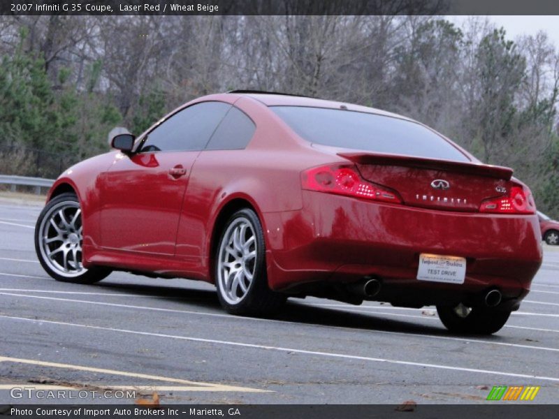 Laser Red / Wheat Beige 2007 Infiniti G 35 Coupe