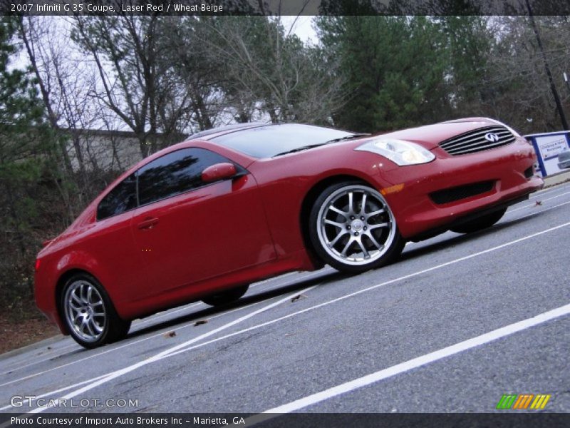 Laser Red / Wheat Beige 2007 Infiniti G 35 Coupe