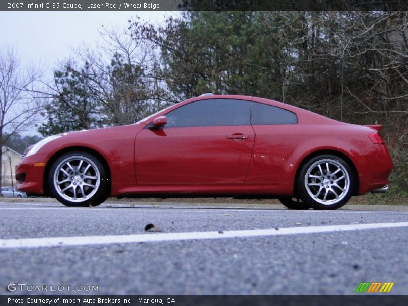 Laser Red / Wheat Beige 2007 Infiniti G 35 Coupe