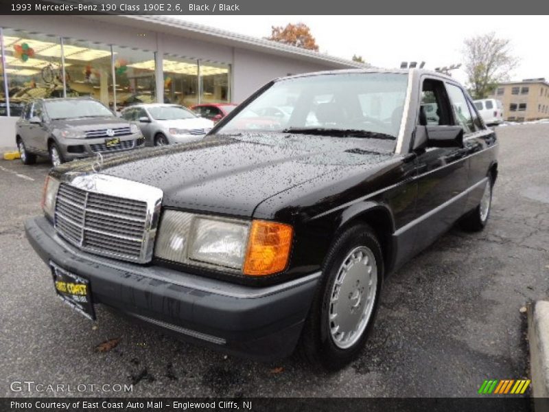 Black / Black 1993 Mercedes-Benz 190 Class 190E 2.6