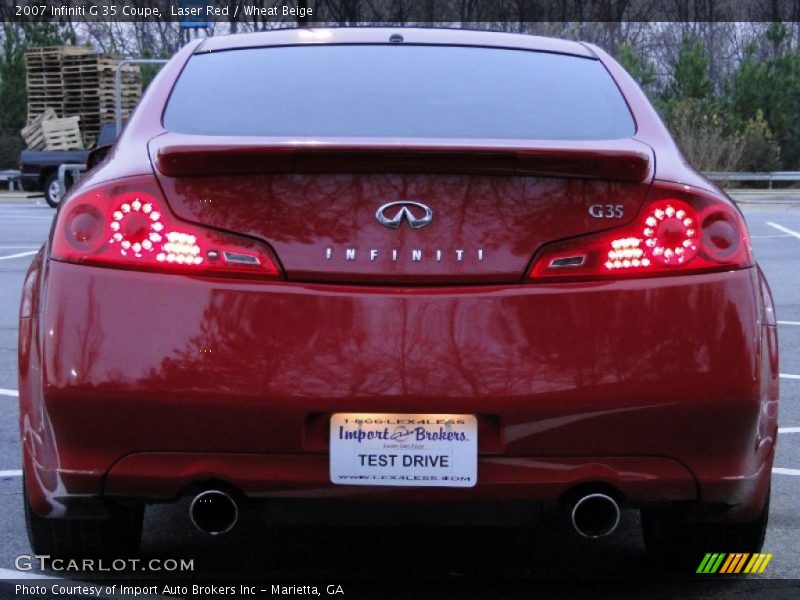 Laser Red / Wheat Beige 2007 Infiniti G 35 Coupe