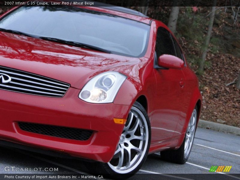 Laser Red / Wheat Beige 2007 Infiniti G 35 Coupe