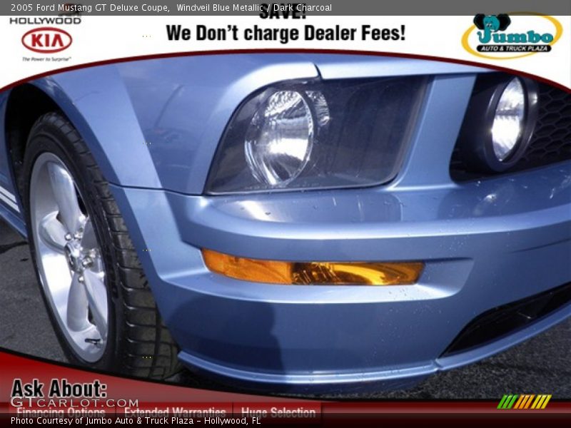 Windveil Blue Metallic / Dark Charcoal 2005 Ford Mustang GT Deluxe Coupe