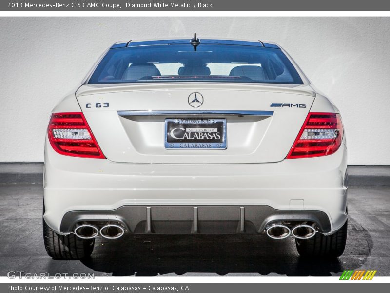 Diamond White Metallic / Black 2013 Mercedes-Benz C 63 AMG Coupe