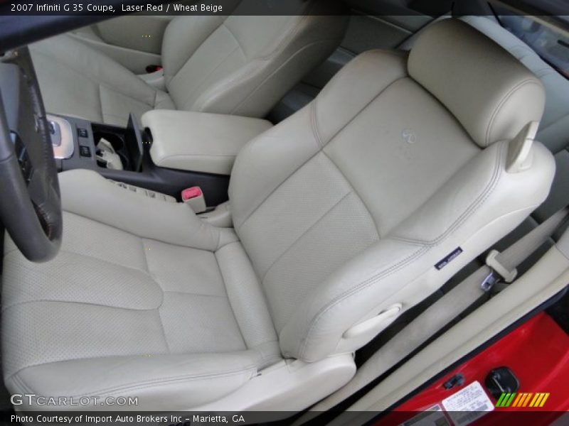 Laser Red / Wheat Beige 2007 Infiniti G 35 Coupe