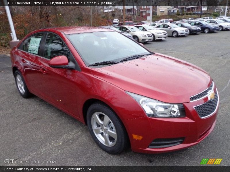 Crystal Red Metallic Tintcoat / Jet Black 2013 Chevrolet Cruze LT