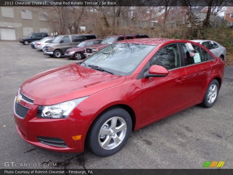 Crystal Red Metallic Tintcoat / Jet Black 2013 Chevrolet Cruze LT
