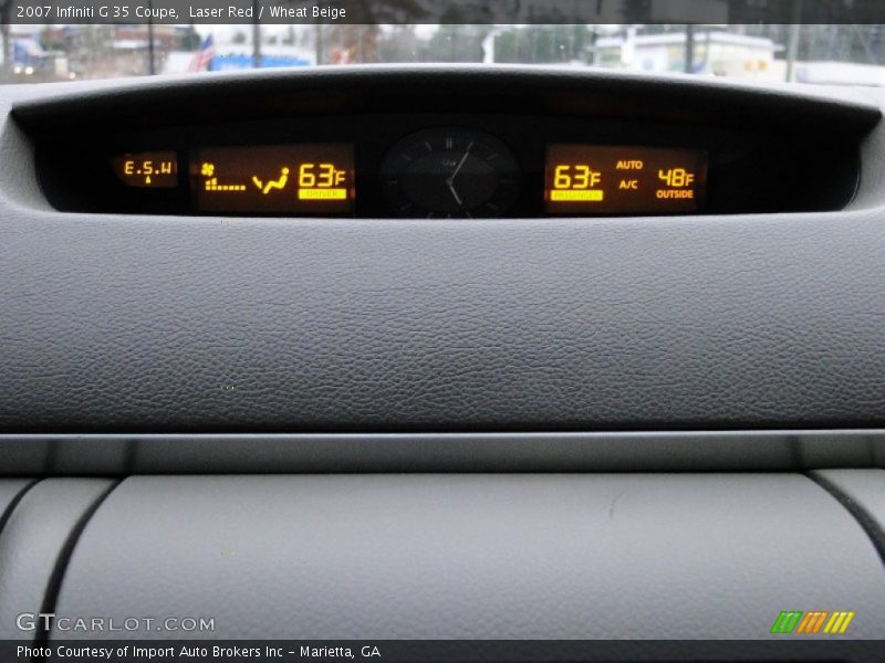 Laser Red / Wheat Beige 2007 Infiniti G 35 Coupe