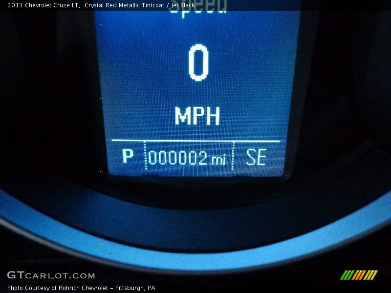 Crystal Red Metallic Tintcoat / Jet Black 2013 Chevrolet Cruze LT