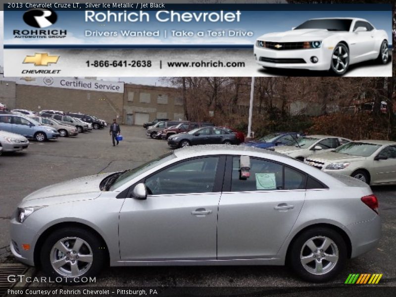Silver Ice Metallic / Jet Black 2013 Chevrolet Cruze LT