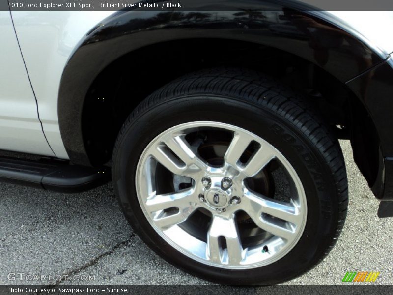 Brilliant Silver Metallic / Black 2010 Ford Explorer XLT Sport