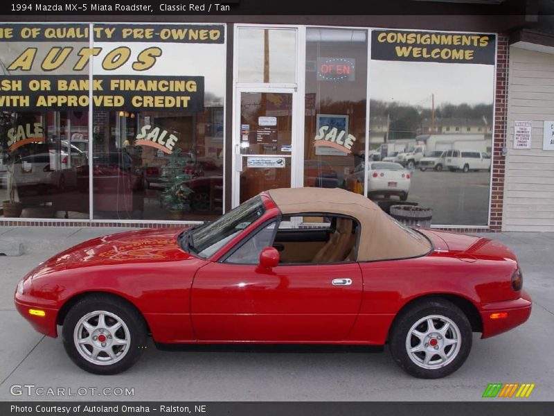 Classic Red / Tan 1994 Mazda MX-5 Miata Roadster