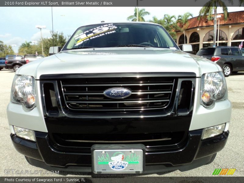 Brilliant Silver Metallic / Black 2010 Ford Explorer XLT Sport