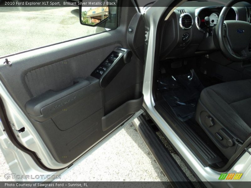 Brilliant Silver Metallic / Black 2010 Ford Explorer XLT Sport