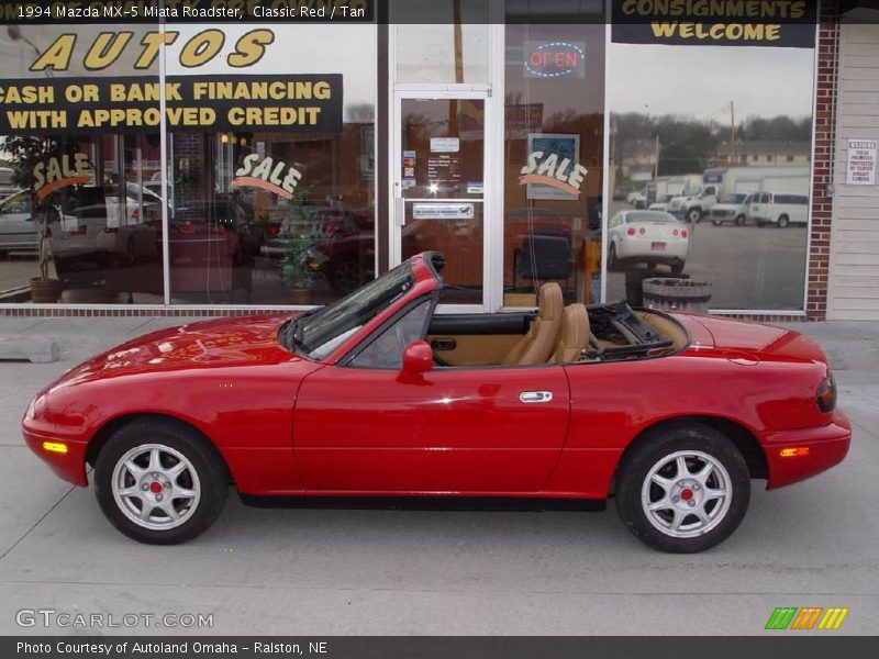 Classic Red / Tan 1994 Mazda MX-5 Miata Roadster