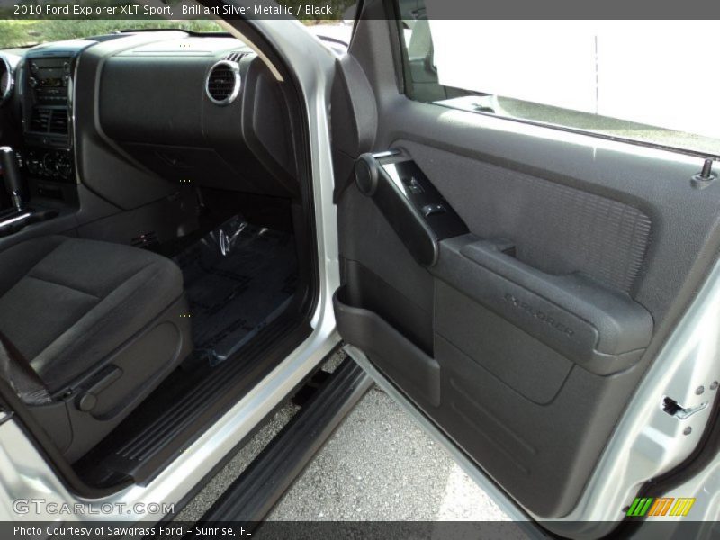Brilliant Silver Metallic / Black 2010 Ford Explorer XLT Sport