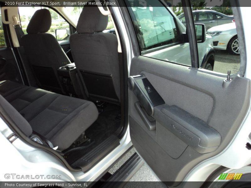 Brilliant Silver Metallic / Black 2010 Ford Explorer XLT Sport