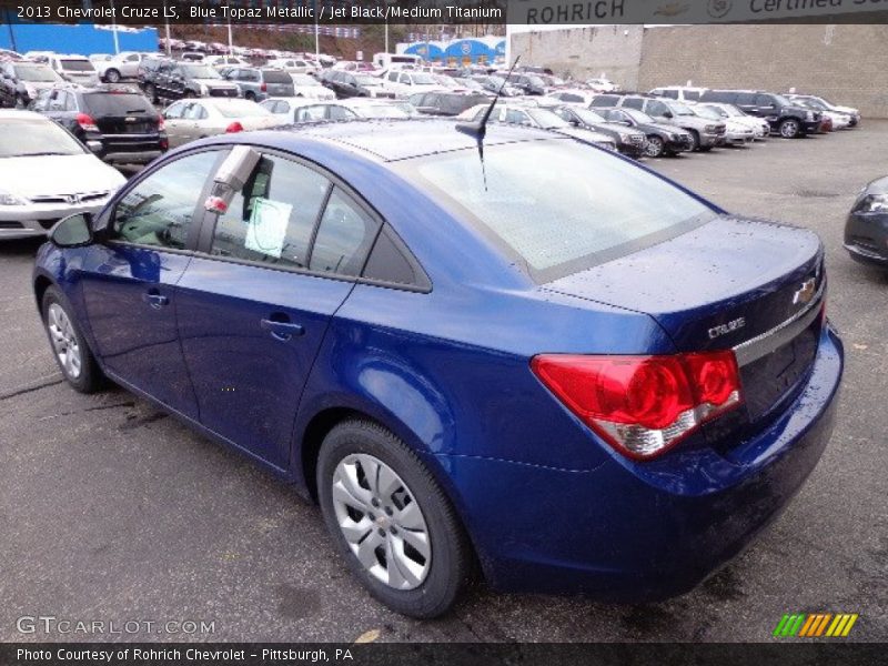 Blue Topaz Metallic / Jet Black/Medium Titanium 2013 Chevrolet Cruze LS