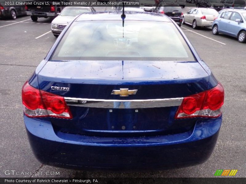 Blue Topaz Metallic / Jet Black/Medium Titanium 2013 Chevrolet Cruze LS