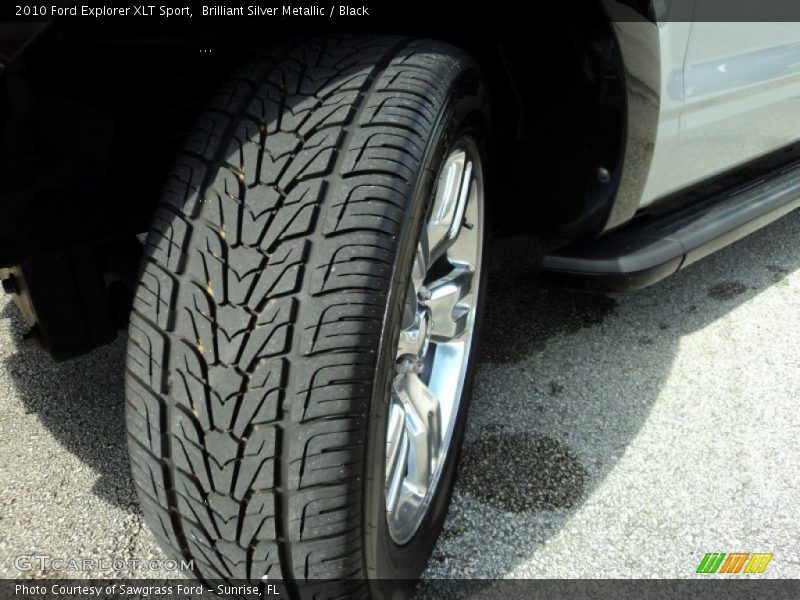 Brilliant Silver Metallic / Black 2010 Ford Explorer XLT Sport