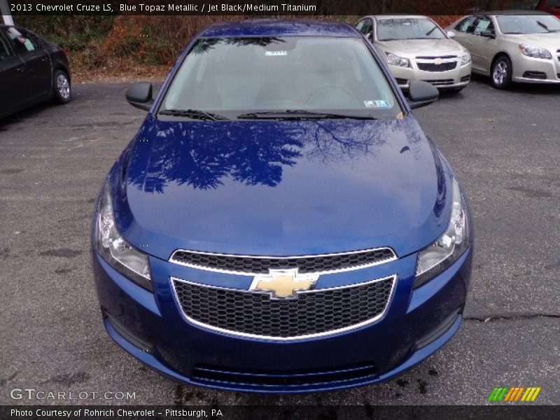 Blue Topaz Metallic / Jet Black/Medium Titanium 2013 Chevrolet Cruze LS