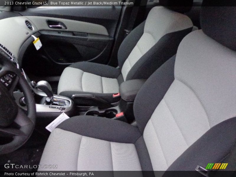 Blue Topaz Metallic / Jet Black/Medium Titanium 2013 Chevrolet Cruze LS