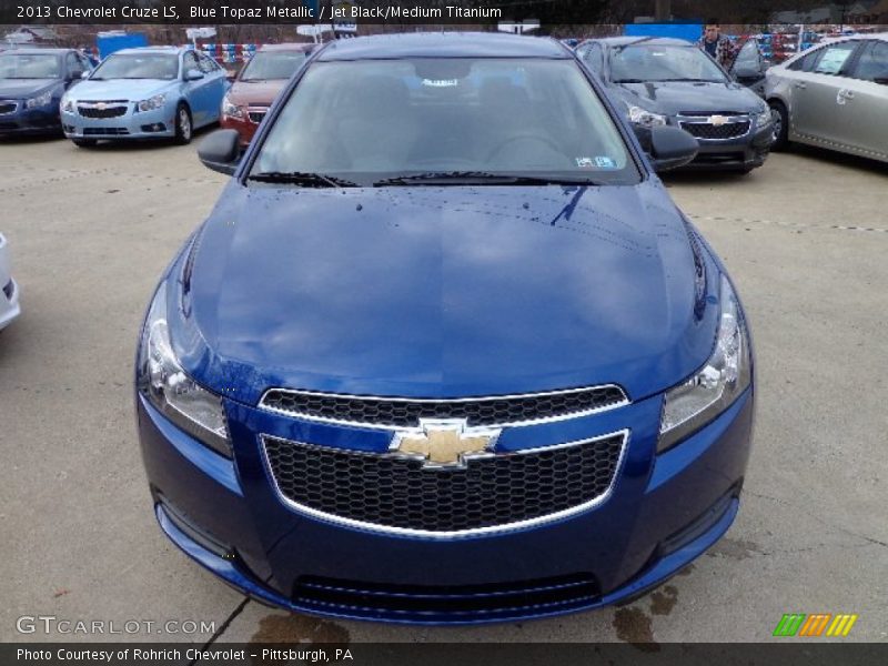 Blue Topaz Metallic / Jet Black/Medium Titanium 2013 Chevrolet Cruze LS