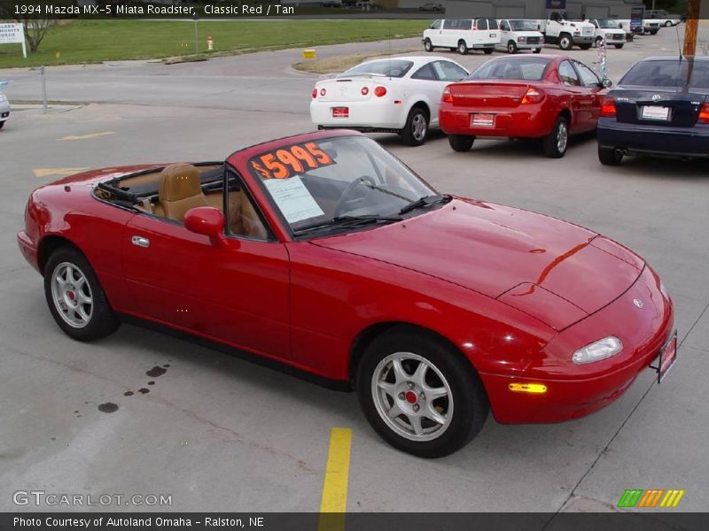 Classic Red / Tan 1994 Mazda MX-5 Miata Roadster