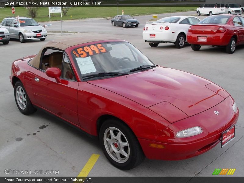 Classic Red / Tan 1994 Mazda MX-5 Miata Roadster