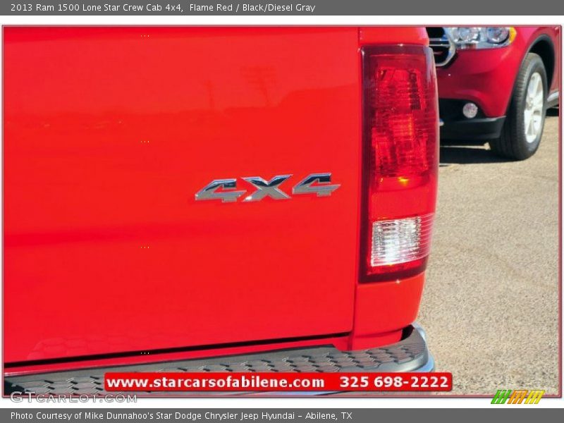 Flame Red / Black/Diesel Gray 2013 Ram 1500 Lone Star Crew Cab 4x4
