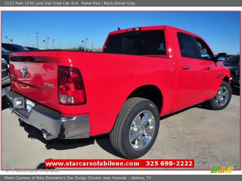 Flame Red / Black/Diesel Gray 2013 Ram 1500 Lone Star Crew Cab 4x4