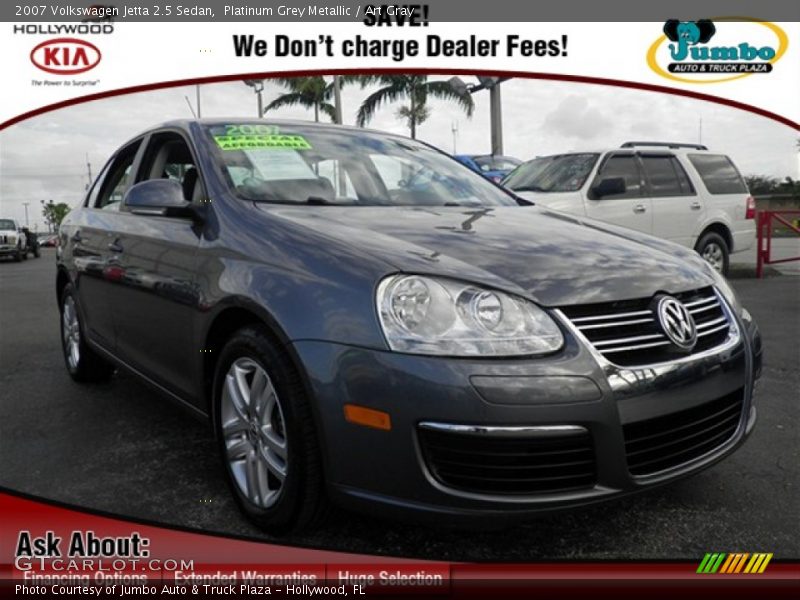 Platinum Grey Metallic / Art Gray 2007 Volkswagen Jetta 2.5 Sedan