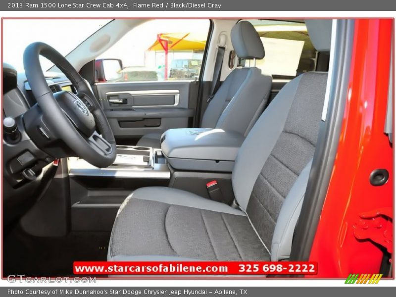 Flame Red / Black/Diesel Gray 2013 Ram 1500 Lone Star Crew Cab 4x4