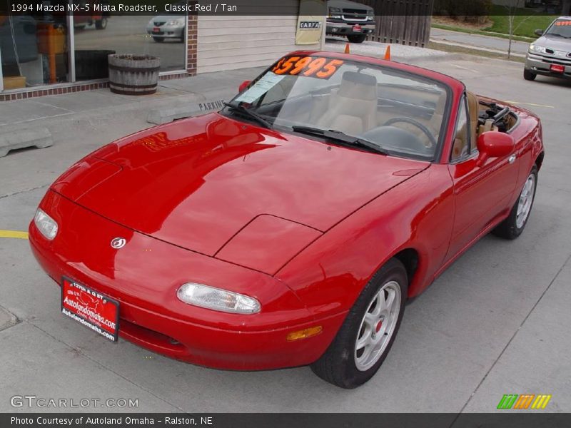 Classic Red / Tan 1994 Mazda MX-5 Miata Roadster