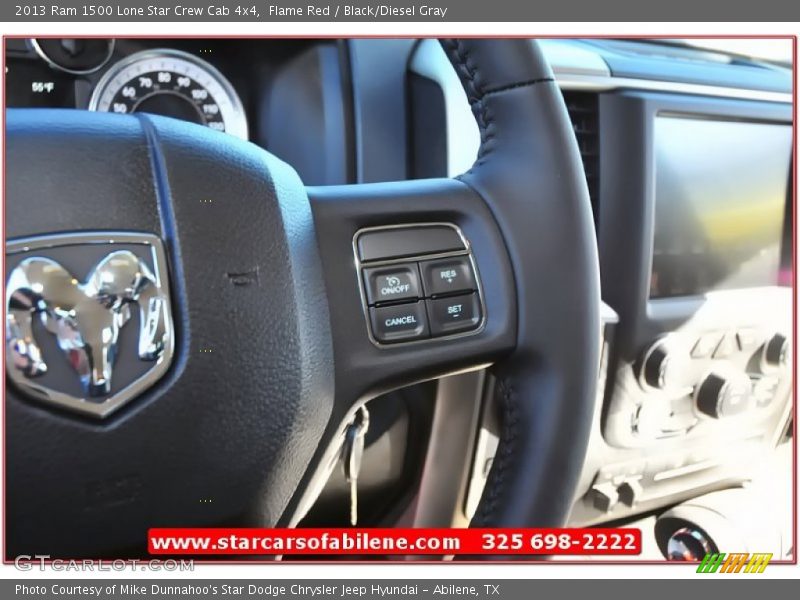 Flame Red / Black/Diesel Gray 2013 Ram 1500 Lone Star Crew Cab 4x4