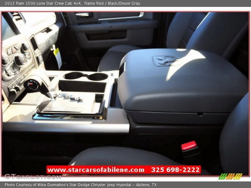 Flame Red / Black/Diesel Gray 2013 Ram 1500 Lone Star Crew Cab 4x4