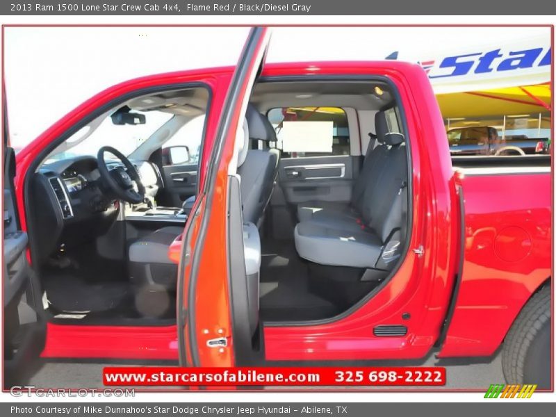 Flame Red / Black/Diesel Gray 2013 Ram 1500 Lone Star Crew Cab 4x4